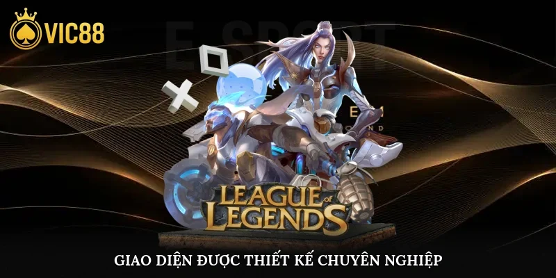 Giao diện sảnh esports vic88 được thiết kế chuyên nghiệp