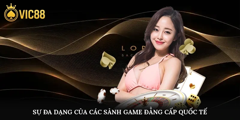Sự đa dạng của các sảnh game đẳng cấp quốc tế chỉ có tại đây
